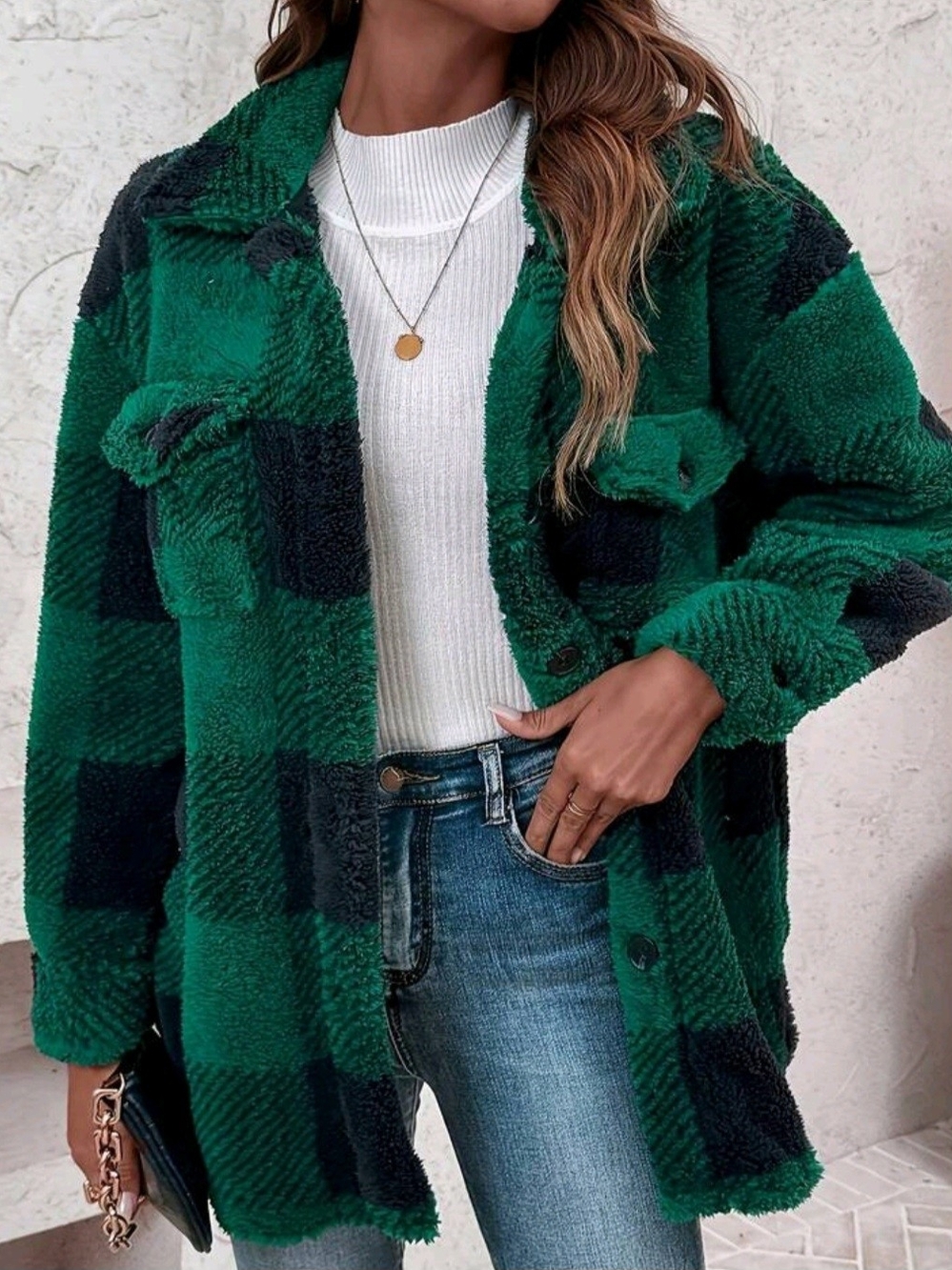 Womens Plaid Jacket
